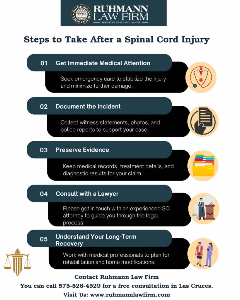 Steps to take after a spinal cord Injury - Ruhman Law Injury